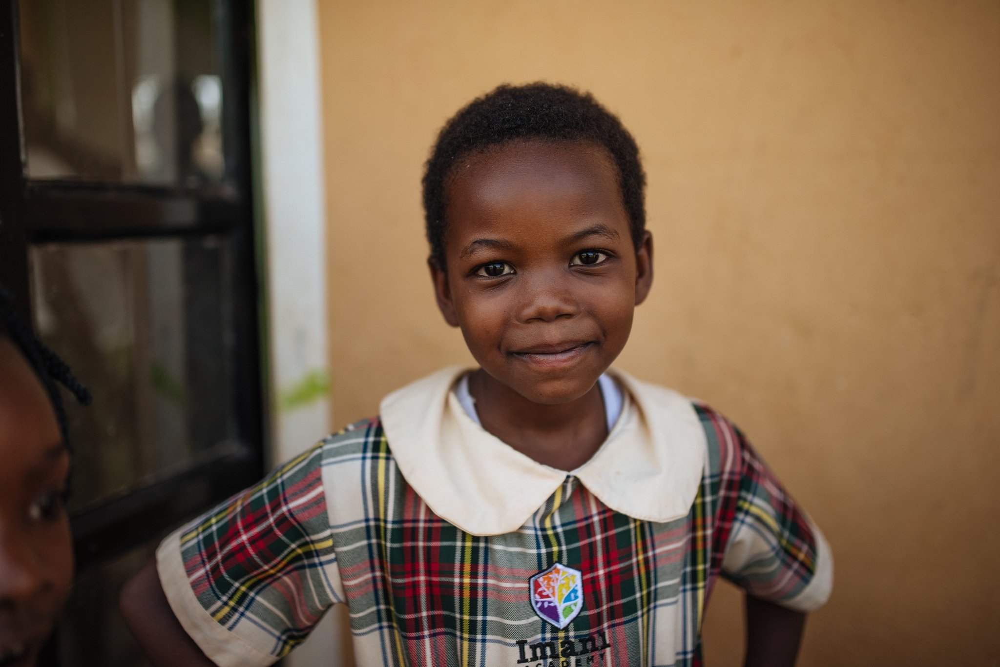 young girl student in Uganda