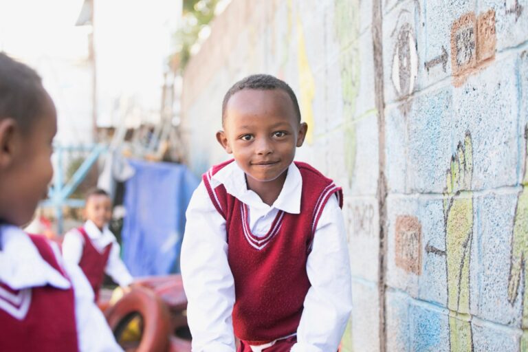 ethiopian student smiling